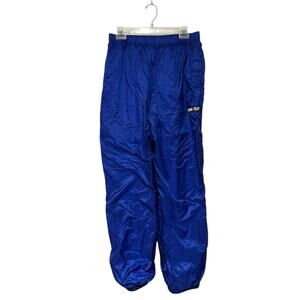 Vintage Alpine Design Pants Mens Medium Blue Gore-Tex Nylon Rain Shell 90s Ski